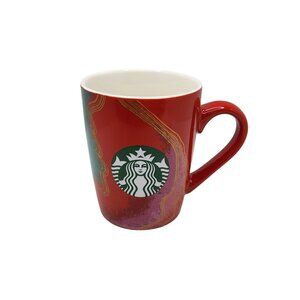 2021 Starbucks Porcelain Red,Gold,Green,Blue 10oz Coffee Mug